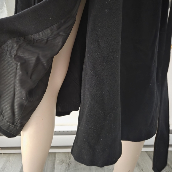 Double-breasted Belted Wool Trench Coat - Picture 10 of 14